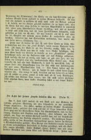 ¬Der¬ Herr hat Seinen Engeln befohlen über dir : Psalm 91