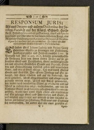 Responsum juris;
