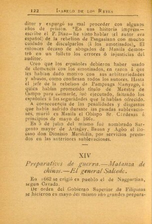 XIV. Preparativos de guerra. - ...