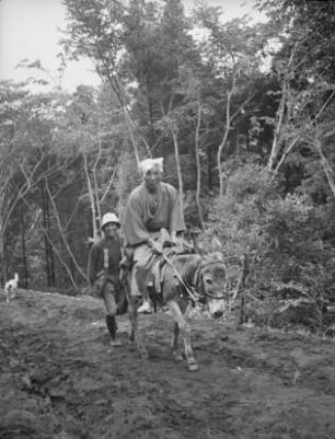 Eselreiter auf der Insel Oshima (Japan-Aufenthalt 1934-1939)