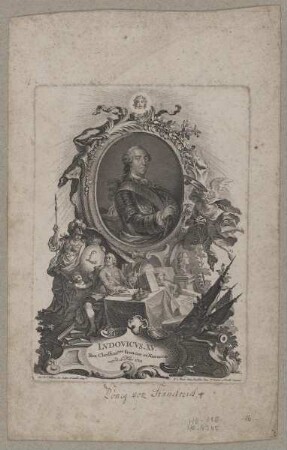 Bildnis des Lvdovicvs XV., König von Frankreich