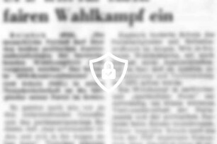 SPD tritt für einen fairen Wahlkampf ein