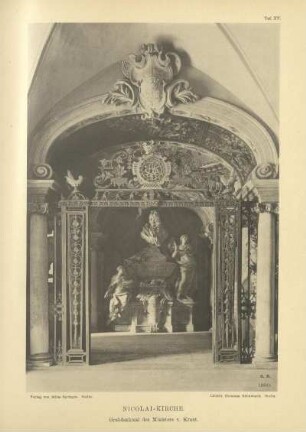 Taf. XV. Nicolai-Kirche. Grabdenkmal des Ministers v. Kraut