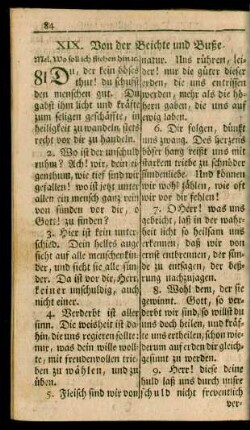 XIX. Von der Beichte und Buße