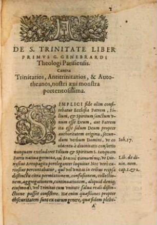 De Sancta trinitate : libri III.