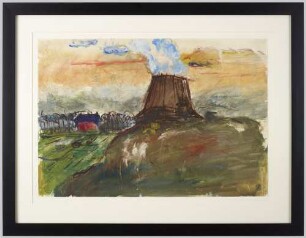 Aquarell "Kühlturm"