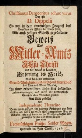 I-398, Beweiß des Mitler-Amts Jesu Christi