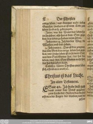 Christus ist das Liecht.