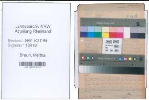 Entnazifizierung Martha Braun , geb. 16.01.1901 ()