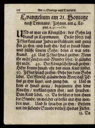 Evangelium am 21. Sontage nach Trinitatis/ ...