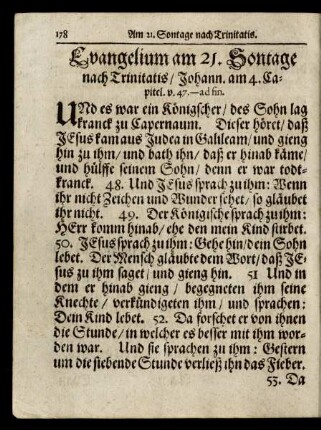 Evangelium am 21. Sontage nach Trinitatis/ ...