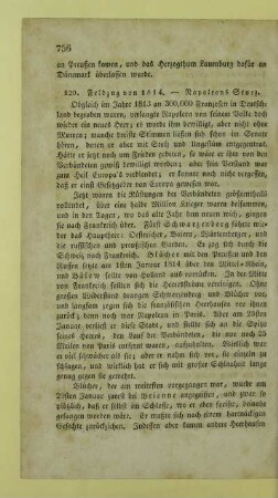 120. Feldzug von 1814. - Napoleons Sturz
