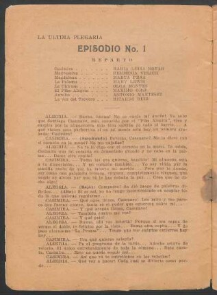 Episodio No. 1
