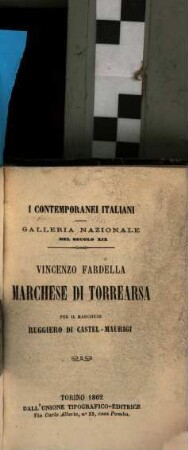 Vincenzo Fardella Marchese di Torrearsa
