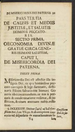 Pars Tertia De Causis Et Mediis Iustitiae, Et Salutis Hominis Peccatoris.