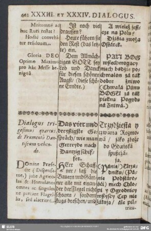 Dialogus trigesimus quartus, de Frumento Dantiscum vehendo