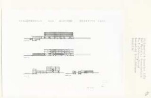 Gesamtschule, Bad Nauheim (Diplomarbeit bei Kurt Dübbers): Schnitte 1:200