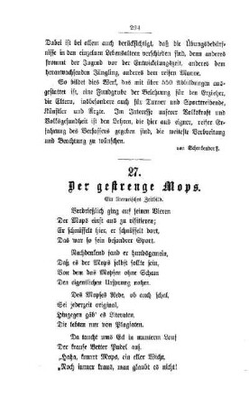 Der gestrenge Mops. Ein literarisches Zeitbild