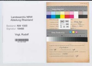 Entnazifizierung Rudolf Vogt, geb. 05.12.1907 (Polizeibeamter)