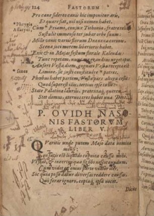 P. Ovidii Nasonis Fastorvm Caesarem Germanicum. Liber V.