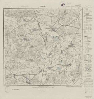 4047 (alte Nr.: 2249) Golßen, Meßtischblatt (4cm - Karte)