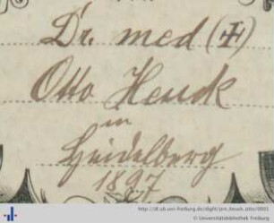 [Provenienz]: Heuck, Otto