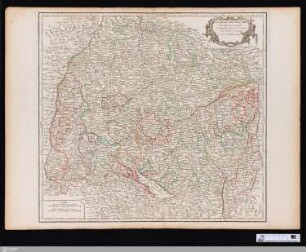 Cercle de Souabe, dans lequel sont distingués les principaux Etats, et les Enclaves de la Maison d'Autriche