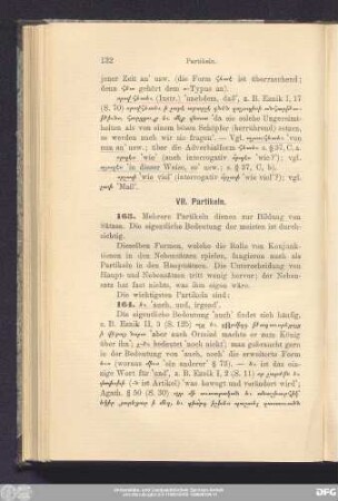 VII. Partikeln.