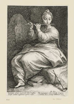 Euterpe, Blatt 6 der Folge "Neun Musen"
