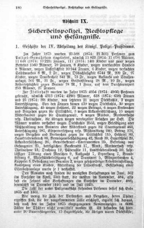 Abschnitt IX. Sicherheitspolizei, Rechtspflege und Gefängnisse