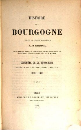 Histoire de la Bourgogne pendant la période monarchique
