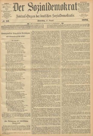 No 35. Donnerstag, 27. August 1885.
