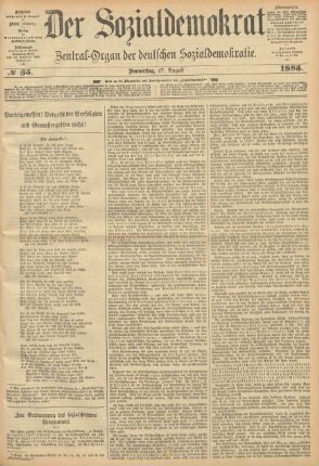 No 35. Donnerstag, 27. August 1885.