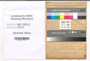 Entnazifizierung Alfred Steinhoff, geb. 17.12.1899 (Mechaniker)