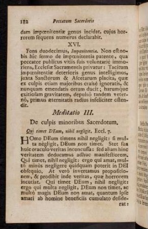 182-186, Meditatio III