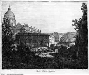 Vedute delle porte e mura di Roma - Porta Cavalleggieri