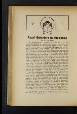 August Strindberg als Dramaturg