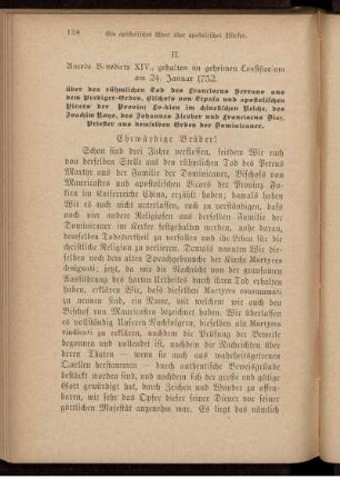 Ein apostolisches Wort über apostolisches Wirken. II.