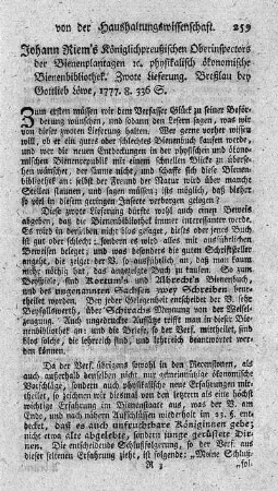 Physikalisch-ökonomische Bienenbibliothek. Lfg.2.