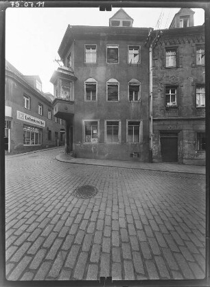 Meißen-Altstadt, Görnische Gasse 31. Wohnhaus mit Laden (E. 19. Jh.). Straßenfront
