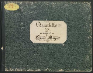 Quartette; vl (2), vla, vlc; A-Dur