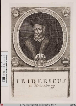 Bildnis Friedrich (von Wirsberg), 1558-1573 Fürstbischof von Würzburg