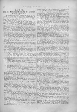 Das Gesetz, betr. die Krankenversicherung der Arbeiter vom 15. Juni 1883.