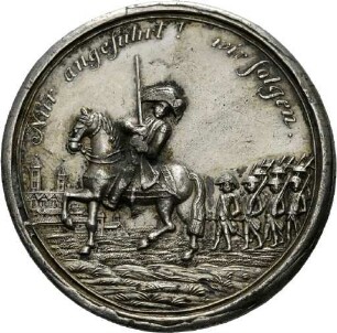 Zinnabschlag einer Medaille aus Schwäbisch Hall auf Friedrich Gottfried Daniel Majer, 1795