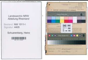 Entnazifizierung Heinz Schuerenberg , geb. 03.01.1902 (Fabrikinhaber)