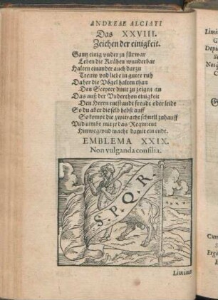 Emblema XXIX. Non vulganda consilia.