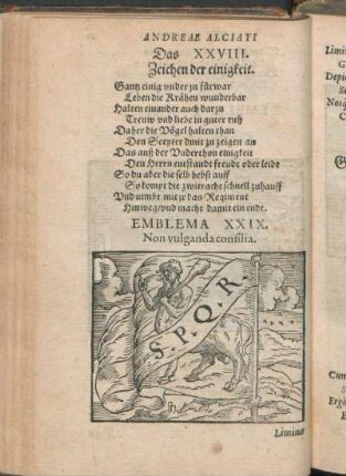 Emblema XXIX. Non vulganda consilia.