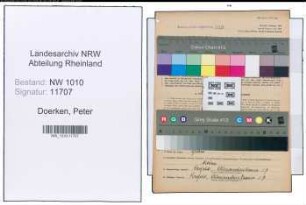 Entnazifizierung Peter Doerken , geb. 03.09.1884 (Vertreter)