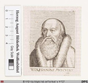 Bildnis Wolfgang Musculus (eig. Mäuslin)