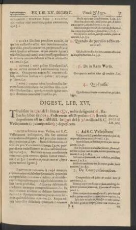 Digest. Lib. XVI.